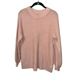 American Eagle Outfitters Blush Crew Neck Sweater